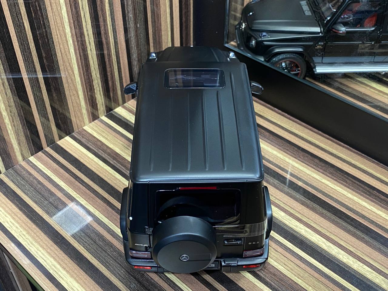 1/18 Mercedes Benz AMG G63 Red Interior 2018 Black by Mini Champs|Sold in Dturman.com Dubai UAE.