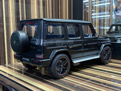 1/18 Mercedes Benz AMG G63 Red Interior 2018 Black by Mini Champs|Sold in Dturman.com Dubai UAE.