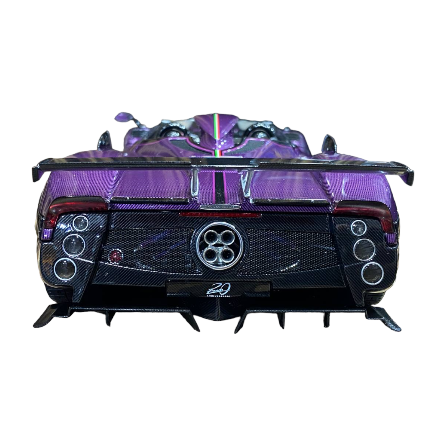 1/18 Pagani Zonda HP Barchetta Purple Carbon by LCD Model Car|Sold in Dturman.com Dubai UAE.