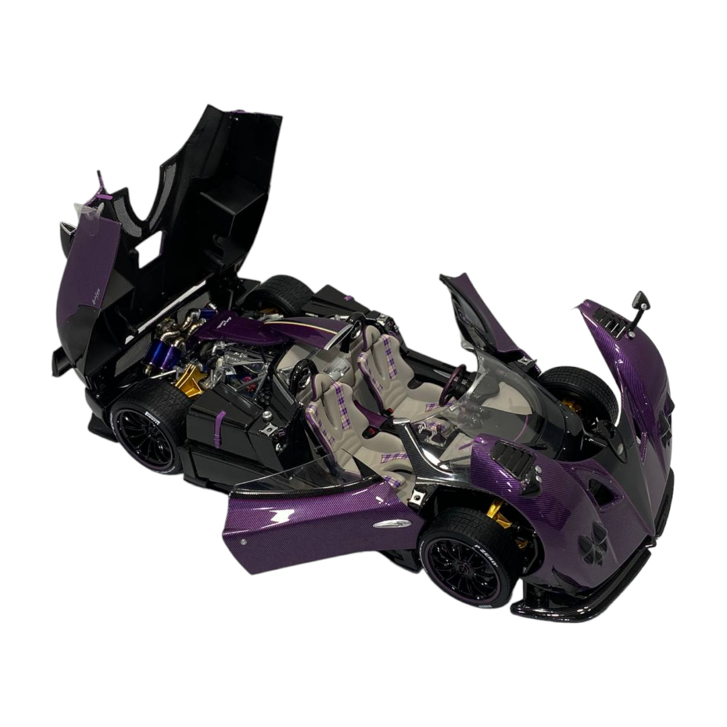 1/18 Pagani Zonda HP Barchetta Purple Carbon by LCD Model Car|Sold in Dturman.com Dubai UAE.