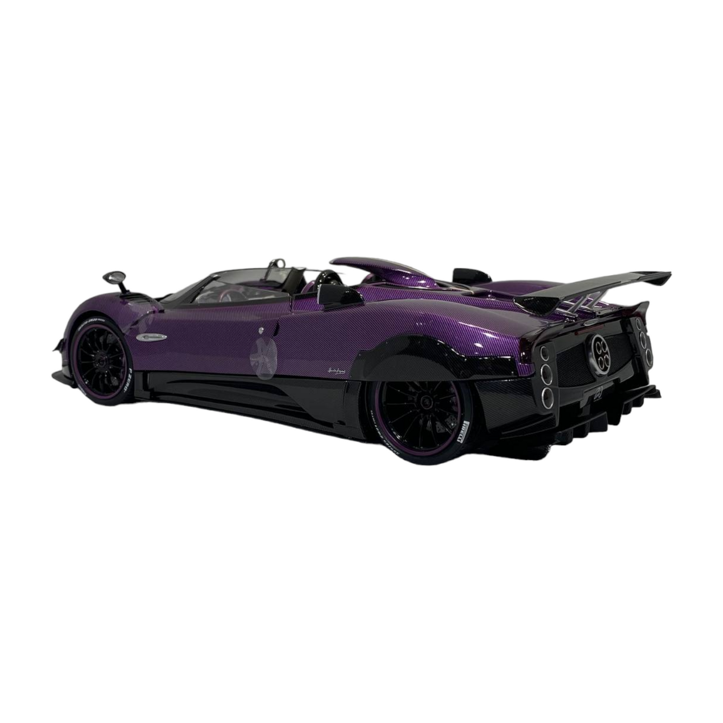 1/18 Pagani Zonda HP Barchetta Purple Carbon by LCD Model Car|Sold in Dturman.com Dubai UAE.