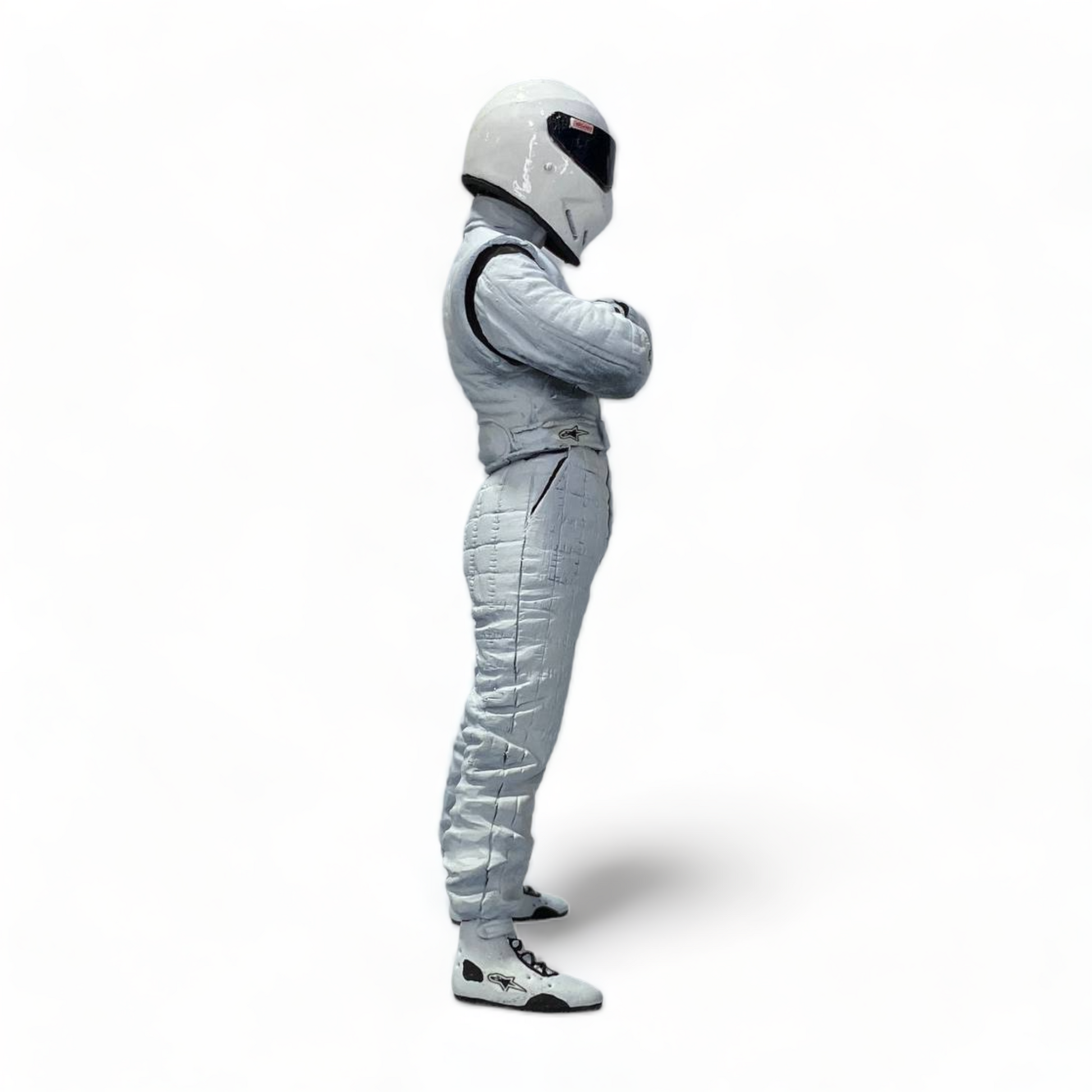 Figure Stig White Top Gear Hand Painted by SF 1/18|Sold in Dturman.com Dubai UAE.