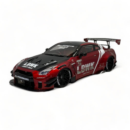 Nissan GT-R R35 LBWK LB*Performance Red & Carbon One Model|Sold in Dturman.com Dubai UAE.