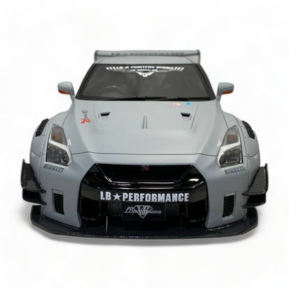 Nissan GT-R R35 LBWK LB*Performance Matt Grey by Onemodel 1/18|Sold in Dturman.com Dubai UAE.