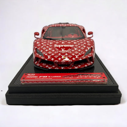 1/18 Resin Ivy Virtue Ferrari Novitec F8 N-Largo Red Scale Model Car|Sold in Dturman.com Dubai UAE.