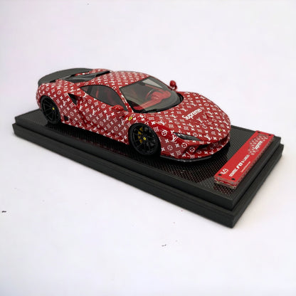 1/18 Resin Ivy Virtue Ferrari Novitec F8 N-Largo Red Scale Model Car|Sold in Dturman.com Dubai UAE.