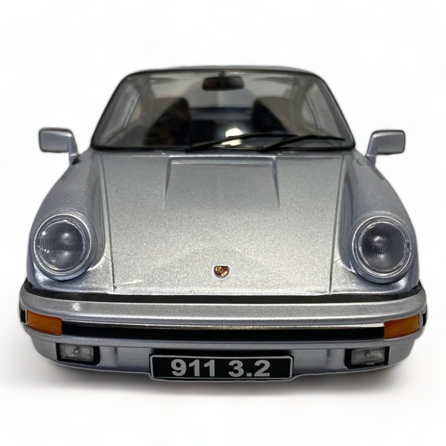 1/18 Resin KK Scale Porsche 911 Carrera Coupe 3.2 (1988) Silver Miniature Car|Sold in Dturman.com Dubai UAE.