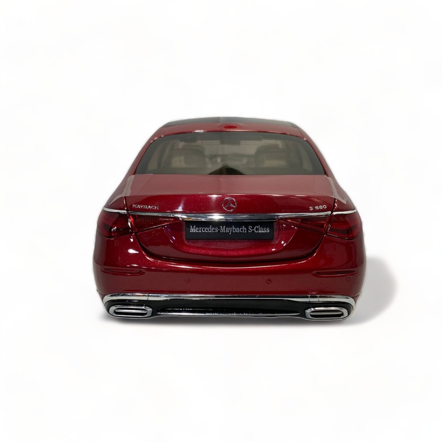 1/18 diecast metal Almost real Mercedes-Maybach S Class S 680 (W223) Red Model Car|Sold in Dturman.com Dubai UAE.