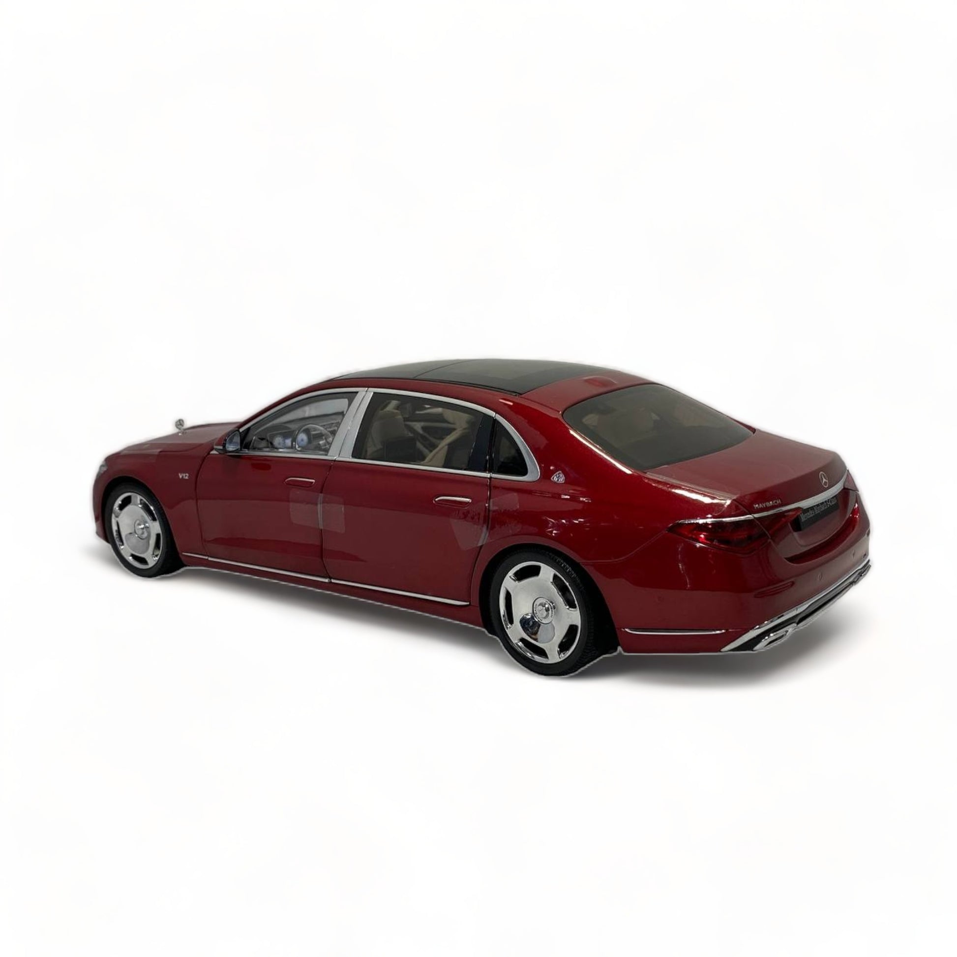 1/18 diecast metal Almost real Mercedes-Maybach S Class S 680 (W223) Red Model Car|Sold in Dturman.com Dubai UAE.