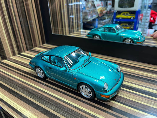 Norev Porsche 911 Carrera 2 - 1/18 Diecast Model, All Opening - Green