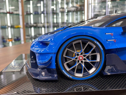 1/12 Resin Model - Bugatti Vision Gran Turismo by Look Smart (Light Blue Sport Racing Carbon)