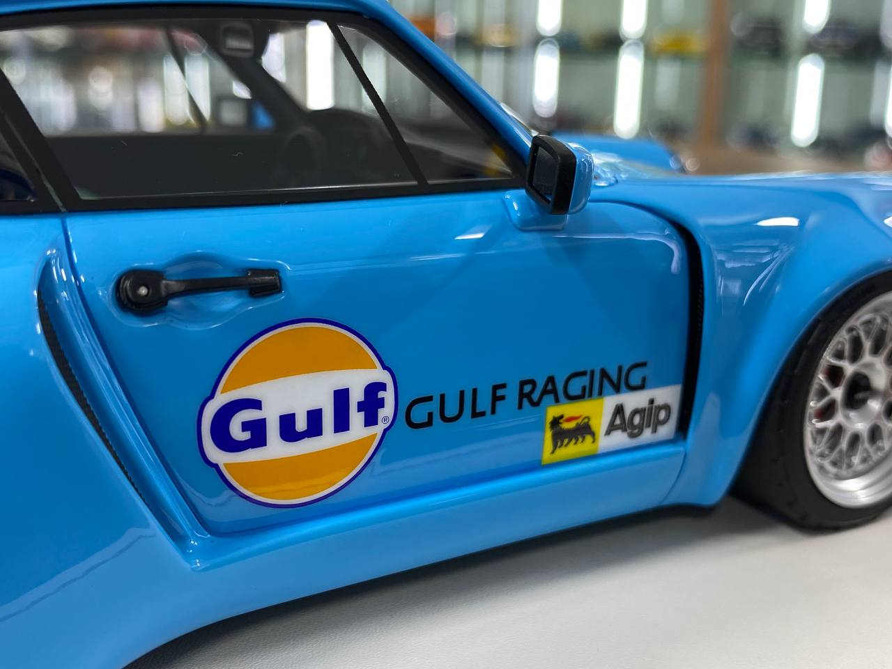 1:18 Resin Model – Runner Porsche KS-R in Gulf Blue