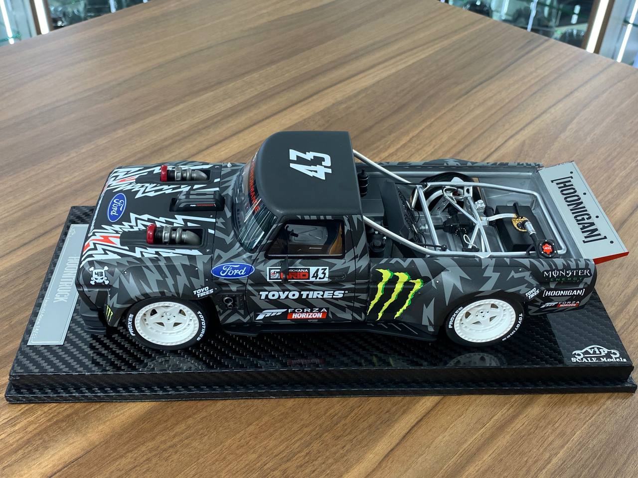 1:18 Resin - VIP Model Ford Hoonitruck New Monster Decal (RARE Ken Block's Gymkhana 10)