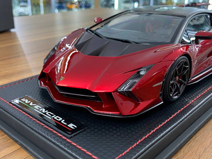 1/18 Resin Model - Lamborghini Invencible by MR Collection (Rosso Efesto)