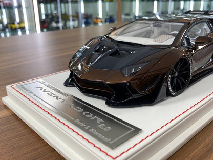 1/18 Resin Lamborghini Aventador LB Performance Brown by Davis & Giovanni