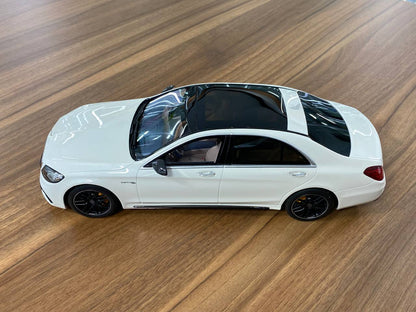 1:18 Resin Model – GT Spirit Dealer Edition Mercedes-Benz AMG S 63 (W222) 2018 – White (Limited Edition 1967)