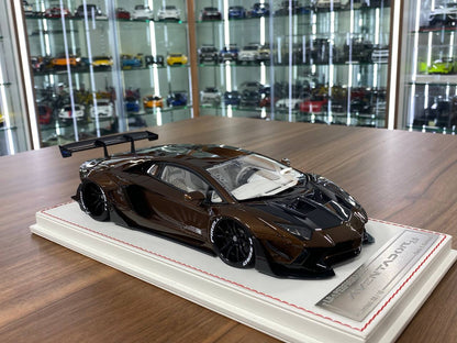 1/18 Resin Lamborghini Aventador LB Performance Brown by Davis & Giovanni