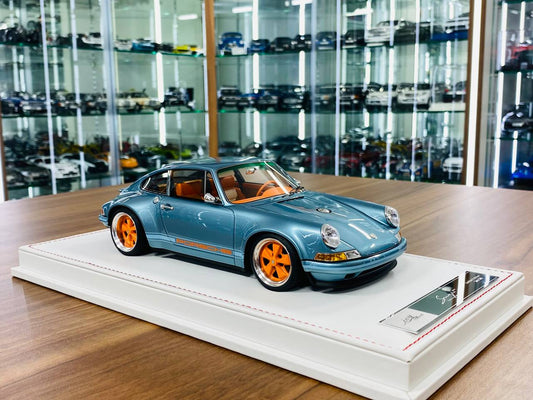 Ivy Model Porsche 911 Singer – 1/18 Resin Model, Ice Blue Metallic, Limited to 50 Units