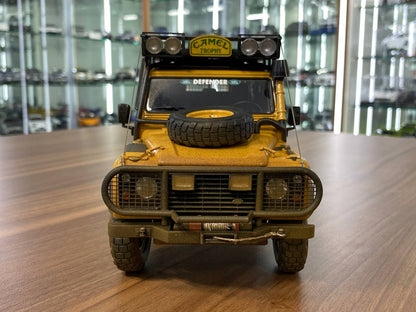 1/18 Land Rover Defender 110 "Camel Trophy Sabah-Malaysia" Dirty Version 1993 Yellow Almost Real