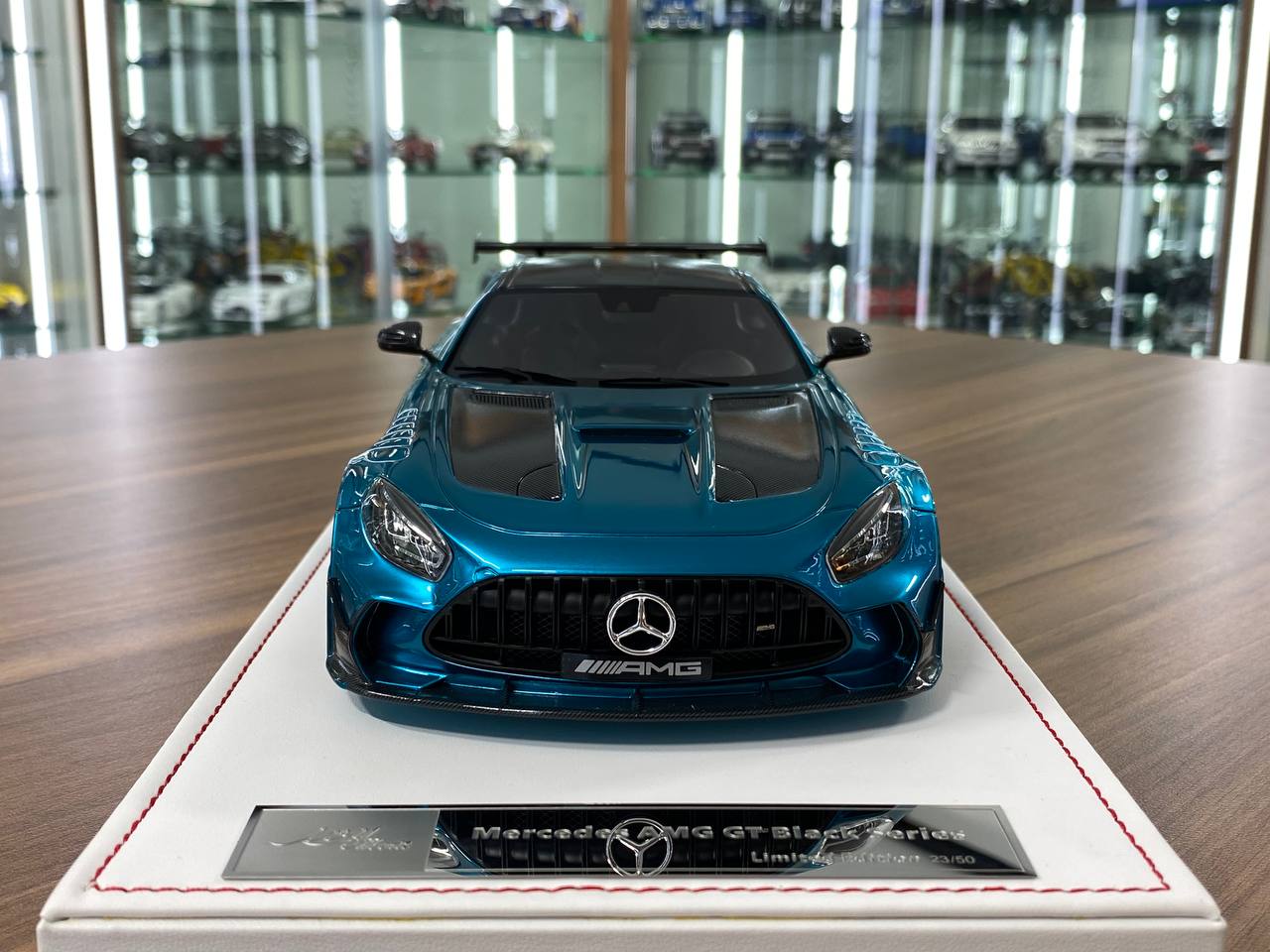 1/18 Resin Model - Mercedes AMG GT Black Series by IVY Model (Teal Blue Metallic)