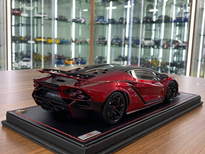 1/18 Resin Model - Lamborghini Invencible by MR Collection (Rosso Efesto)