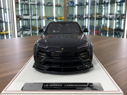 1/18 Resin Model  - IVY Model Lamborghini URUS LB Works (Metallic Black)