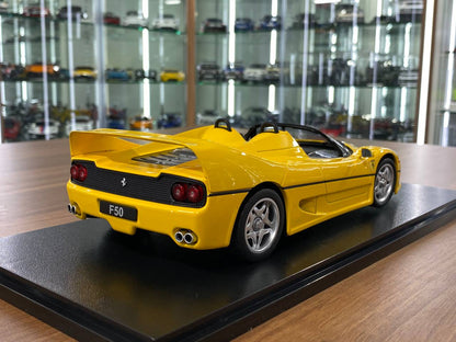 1:18 Diecast – KK Scale Ferrari F50 in Yellow