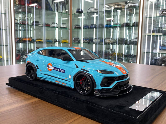 1:18 Resin Model – IVY Model Lamborghini URUS LB WORKS in Gulf Blue