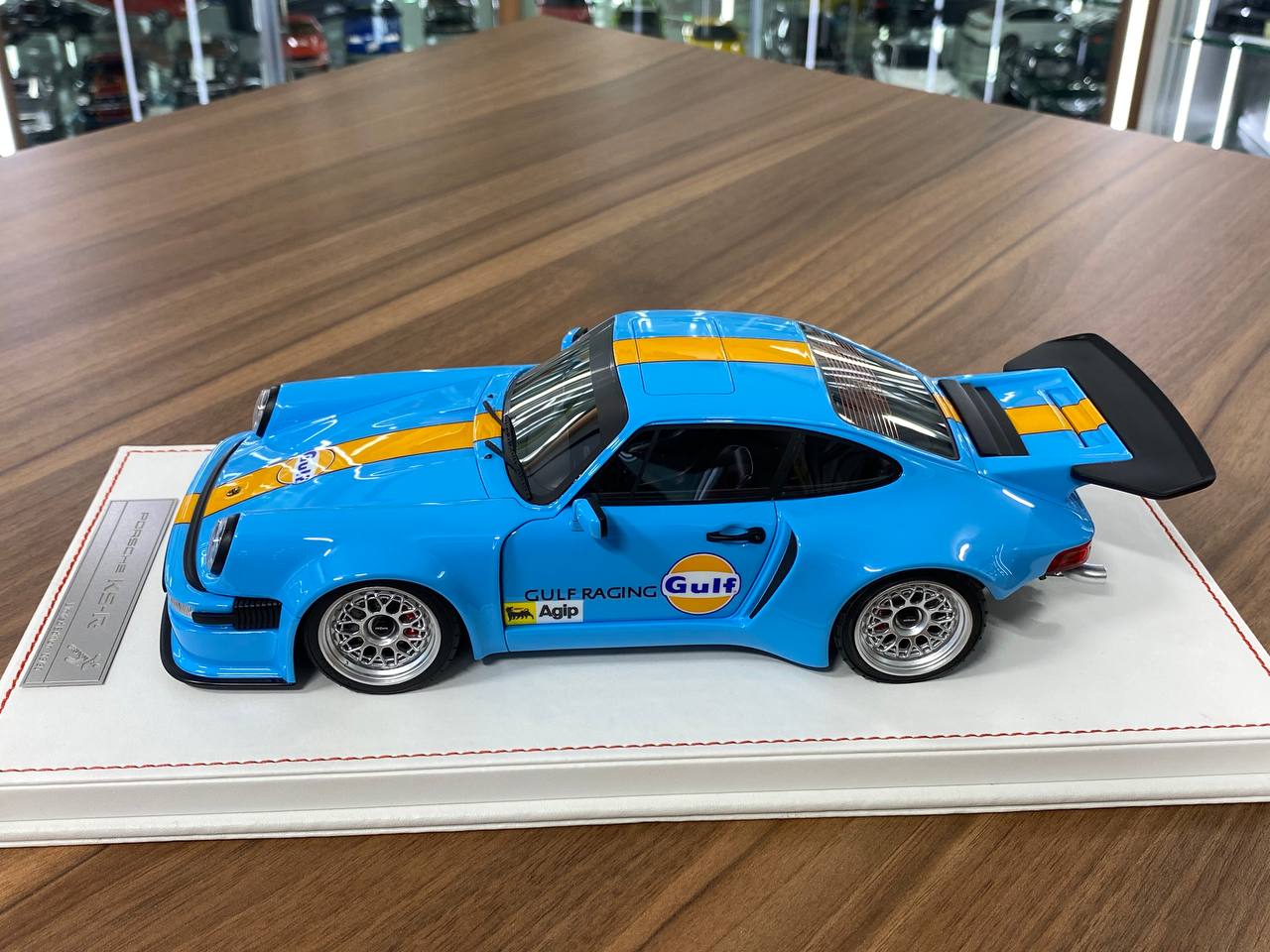 1:18 Resin Model – Runner Porsche KS-R in Gulf Blue