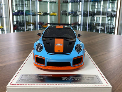 1:18 Resin Model - Dino Porsche 911 GT2 RS - Gulf Livery - Limited 5 pcs