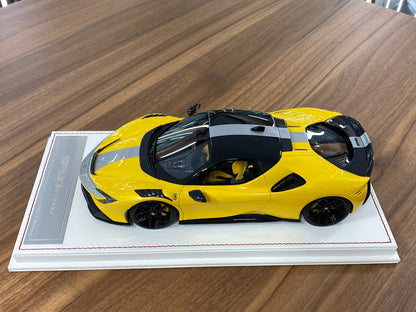 1:18 Resin Model - Davis & Giovanni Ferrari SF90 Stradale Novitec - Giallo Tristrato