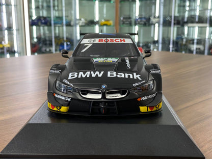 1:18 Diecast (Doors Opening) – Minichamps BMW M4 DTM 2019 #7 B. Spengler, BMW Team RMG – Matt Black Racing Decal (Limited 1002 pcs)