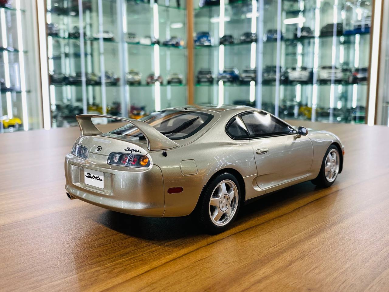 1/18 Resin Toyota Supra Otto Silver Model Car