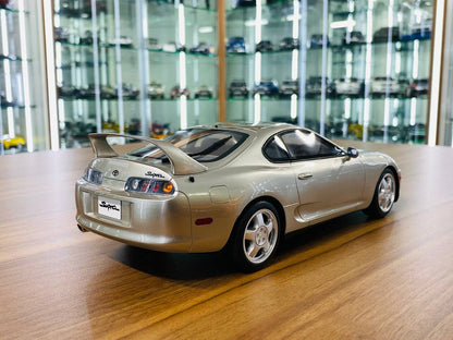 1/18 Resin Toyota Supra Otto Silver Model Car