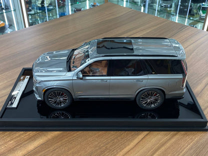 1/18 Resin Cadillac Escalade V Silver Model Car by MotorHelix