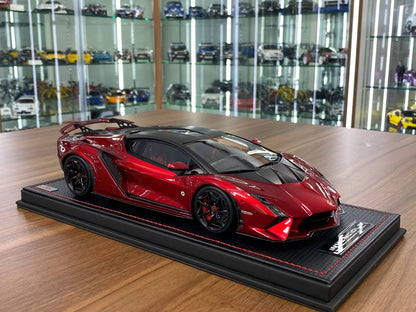 1/18 Resin Model - Lamborghini Invencible by MR Collection (Rosso Efesto)