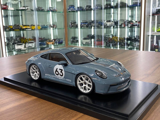 1/18 Resin Model - Porsche 911 T/S Blue by Spark Models