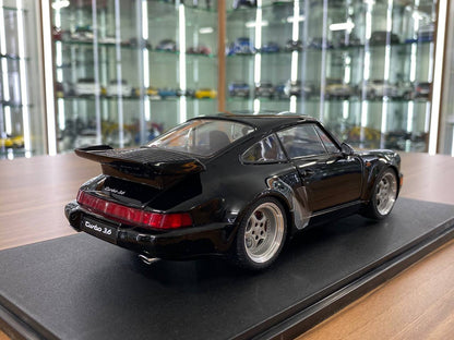 1/18 Diecast Solido Porsche 964 Turbo BLACK 1990 Scale Model Car