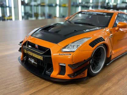 1/18 Diecast Solido Nissan GT-R R35 LB*Work Type 2 Orange