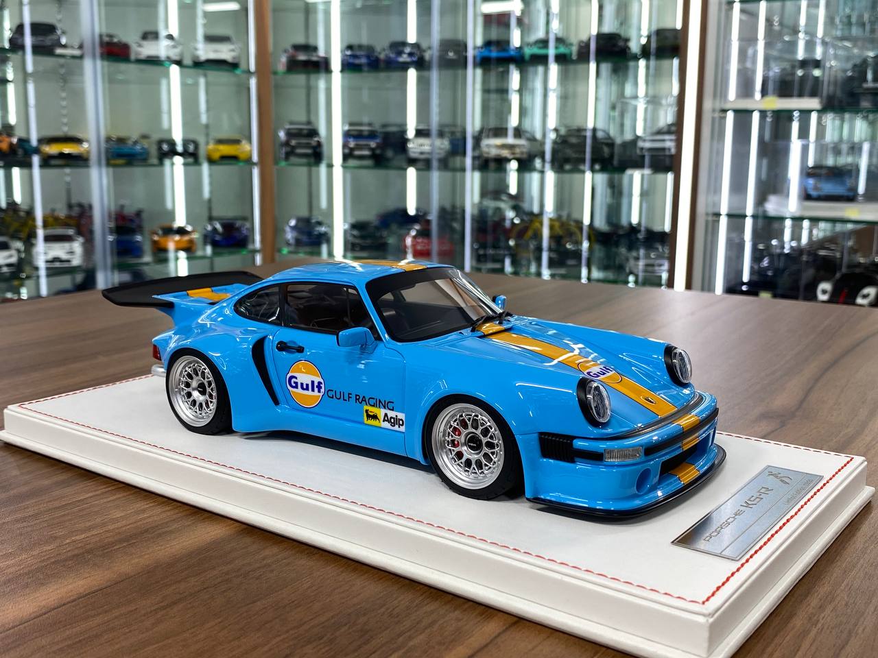 1:18 Resin Model – Runner Porsche KS-R in Gulf Blue