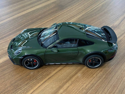 1/18 diecast metal Norev Porsche 911 Dakar 2023 in Oak-green metallic