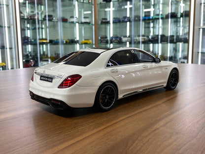 1:18 Resin Model – GT Spirit Dealer Edition Mercedes-Benz AMG S 63 (W222) 2018 – White (Limited Edition 1967)