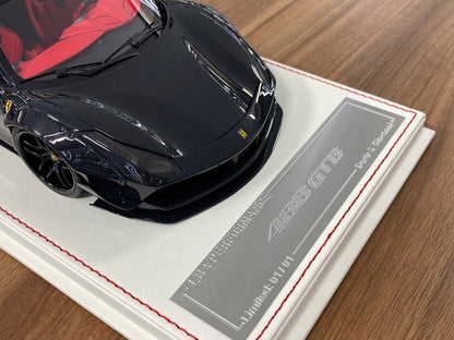 1:18 Resin Model - Davis & Giovanni Ferrari 488 GTB (Gloss Black Carbon / Calvin) - Limited 1 of 1