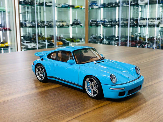 Almost Real Porsche RUF CTR Anniversary 2017 - 1/18 Diecast Model, Bavarian Sky Blue