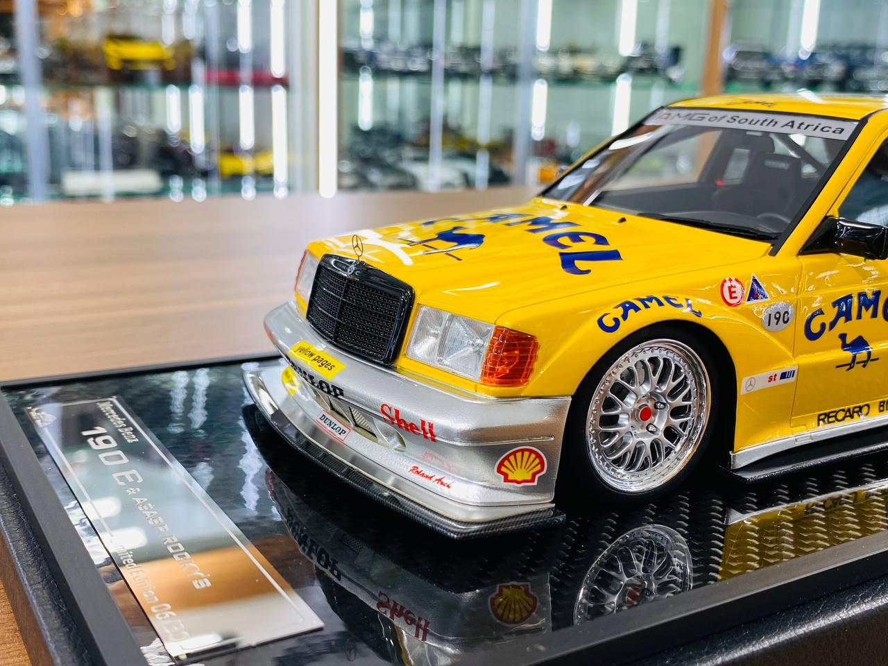 VIP Model Mercedes-Benz 190 E & A$AP Rocky’s Edition – 1/18 Resin Model, Camel Cup Decal, Limited to 30 Units