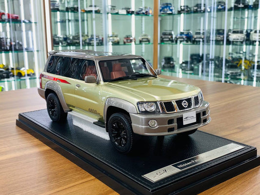 1/18 Diecast Nissan Patrol Super Safari Gold by IVY Models [ Special Number 01/99 ]