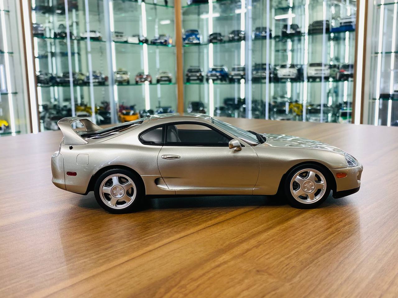 1/18 Resin Toyota Supra Otto Silver Model Car