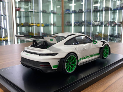 1/18 Resin Spark Models Porsche 911 GT3 RS White & Green Limited Edition