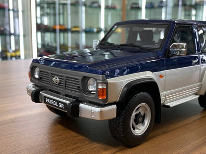 1:18 Resin Model - Nissan Patrol GR Y60 Blue/Silver by Otto Mobile