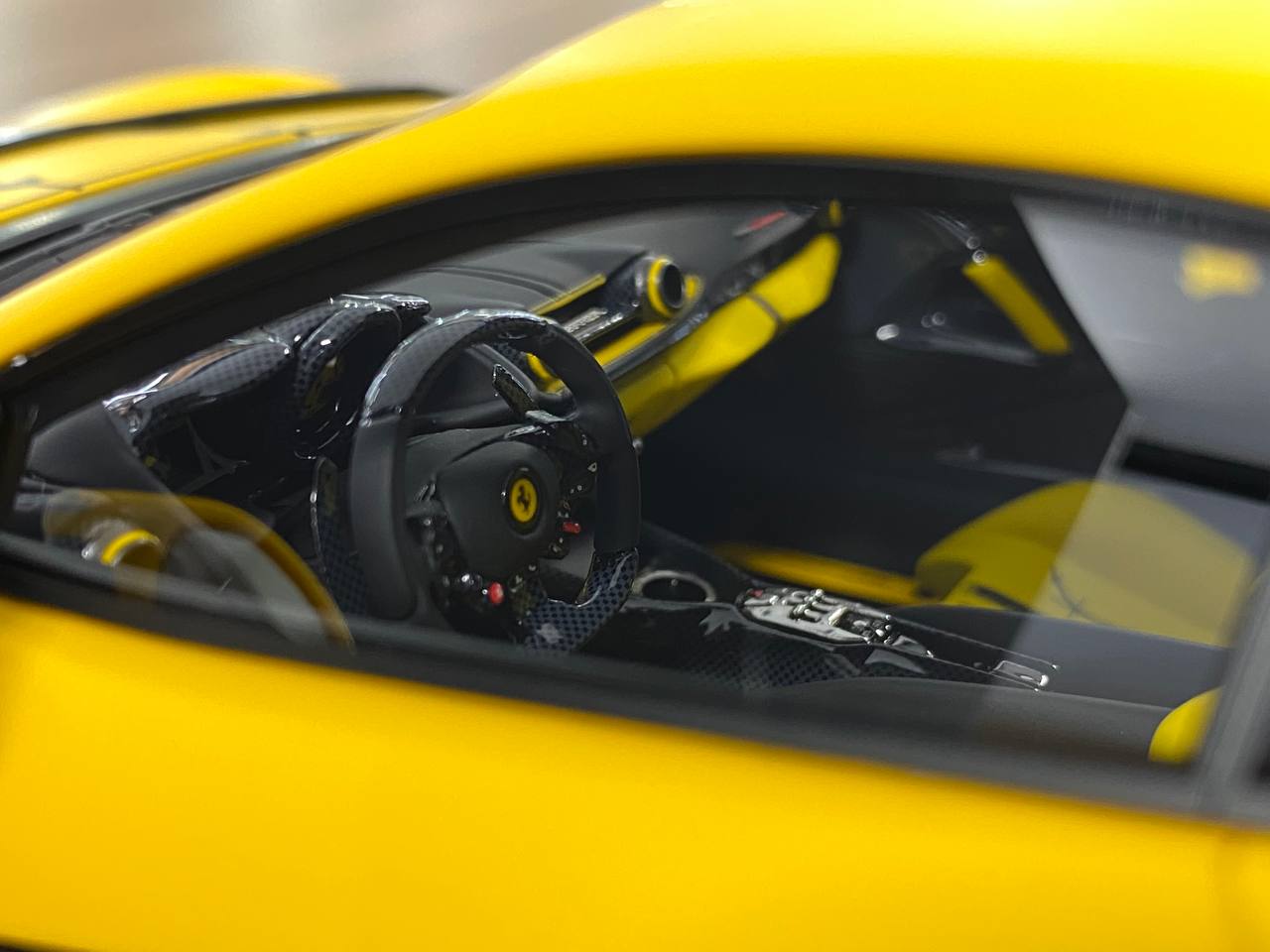 1:18 Resin Model - Ferrari 812 Competizione by Davis & Giovanni (Matt Pearl Yellow / Black Graphic)